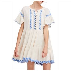 Free People Embroidered Dress NWT